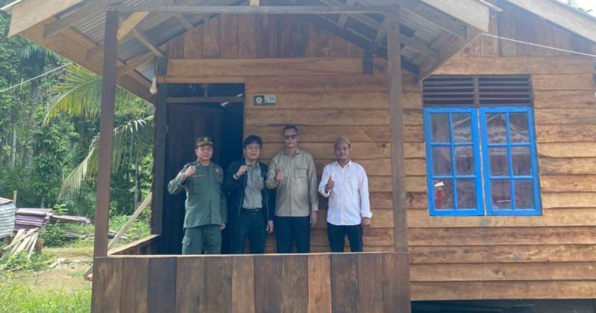 Polisi Kehutanan Membangun Hunian Korban Banjir dan Tanah Longsor di Aceh Tamiang