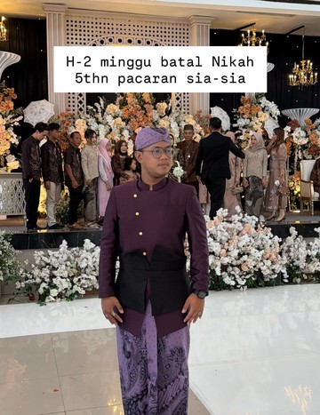 Batal H-2 minggu menjelang hari H pernikahan, wanita ini mantap batalkan seluruh vendor. Demi pulihkan mental, ia memilih konsultasi ke psikolog. Foto: Dok. Instagram @ripaldi_endikat.