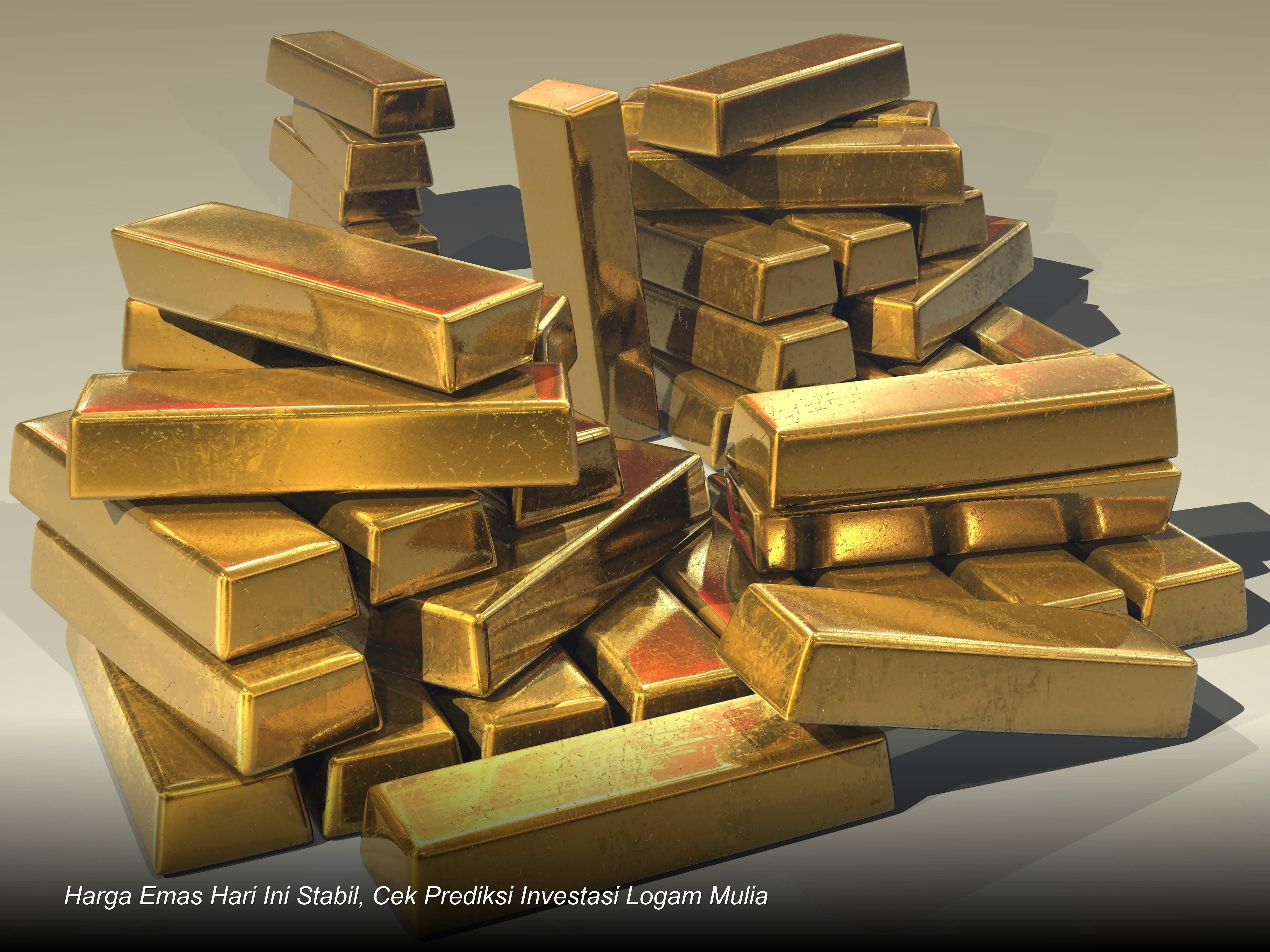 Harga Emas Hari Ini Stabil, Cek Prediksi Investasi Logam Mulia