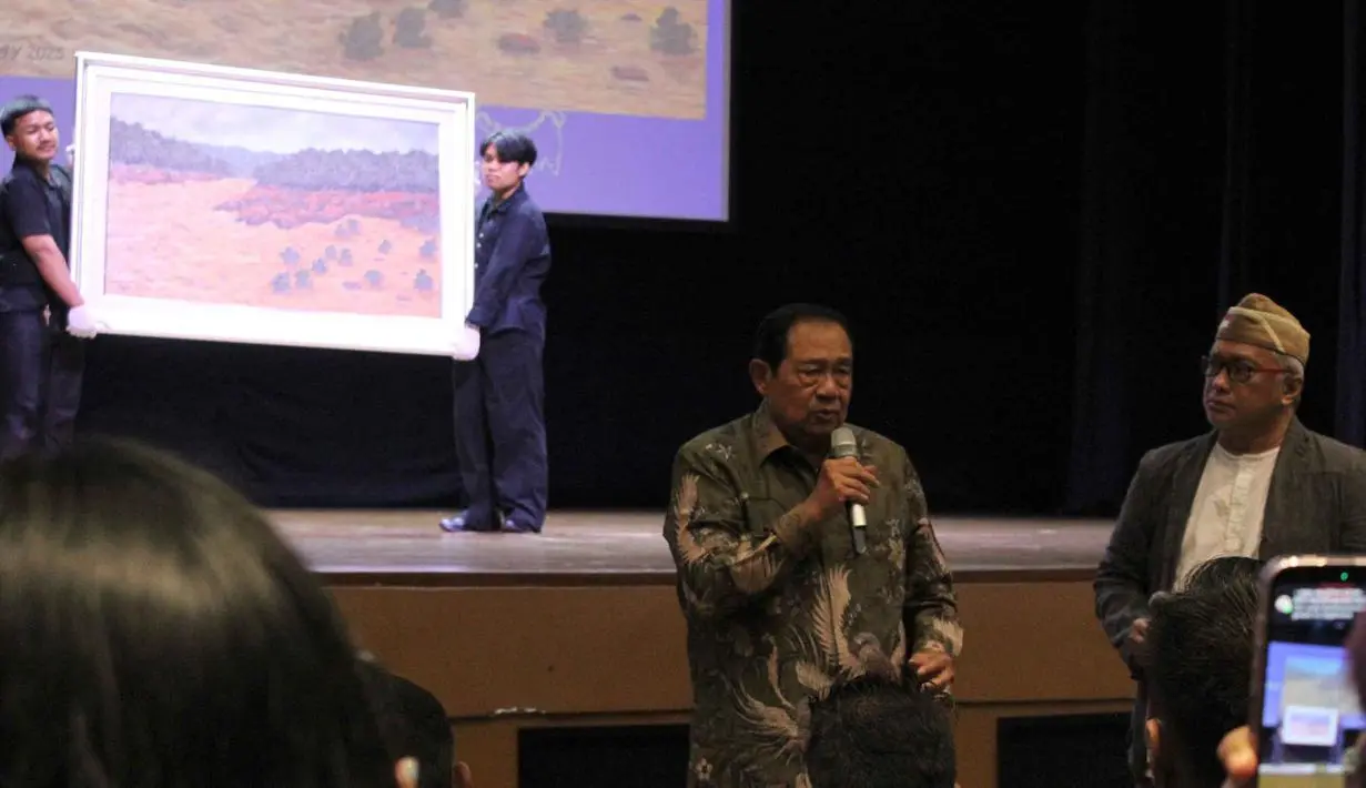 Dari Kuas ke Kemanusiaan: Kisah Inspiratif Lukisan SBY Menjelma Rp311 Juta Harapan untuk Sumatera