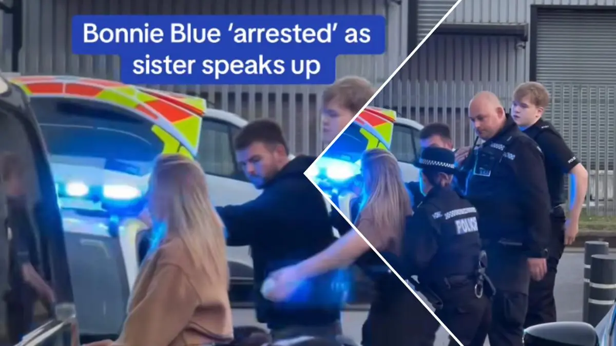 Viral! Detik-detik Bonnie Blue Ditangkap Polisi Inggris ?, Cek Videonya disini