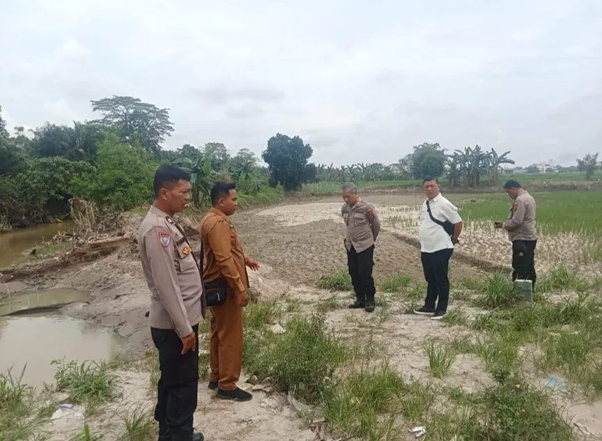 Sigap, Polresta Deli Serdang Cek Lokasi Abrasi dan Longsor Benteng DAS Akibat Banjir