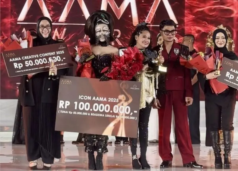 Fara Fibula Raih Trofi AAMA Awards 2025, Kompetisi Makeup Paling Bergengsi Berkonsep Megah dan Meriah
