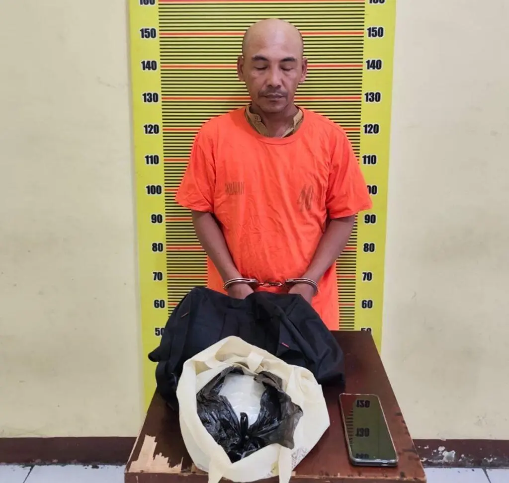 Polda Sumut Gagalkan Penyelundupan 1 Kg Sabu Tujuan Pekanbaru, Pelaku Diamankan di Sunggal