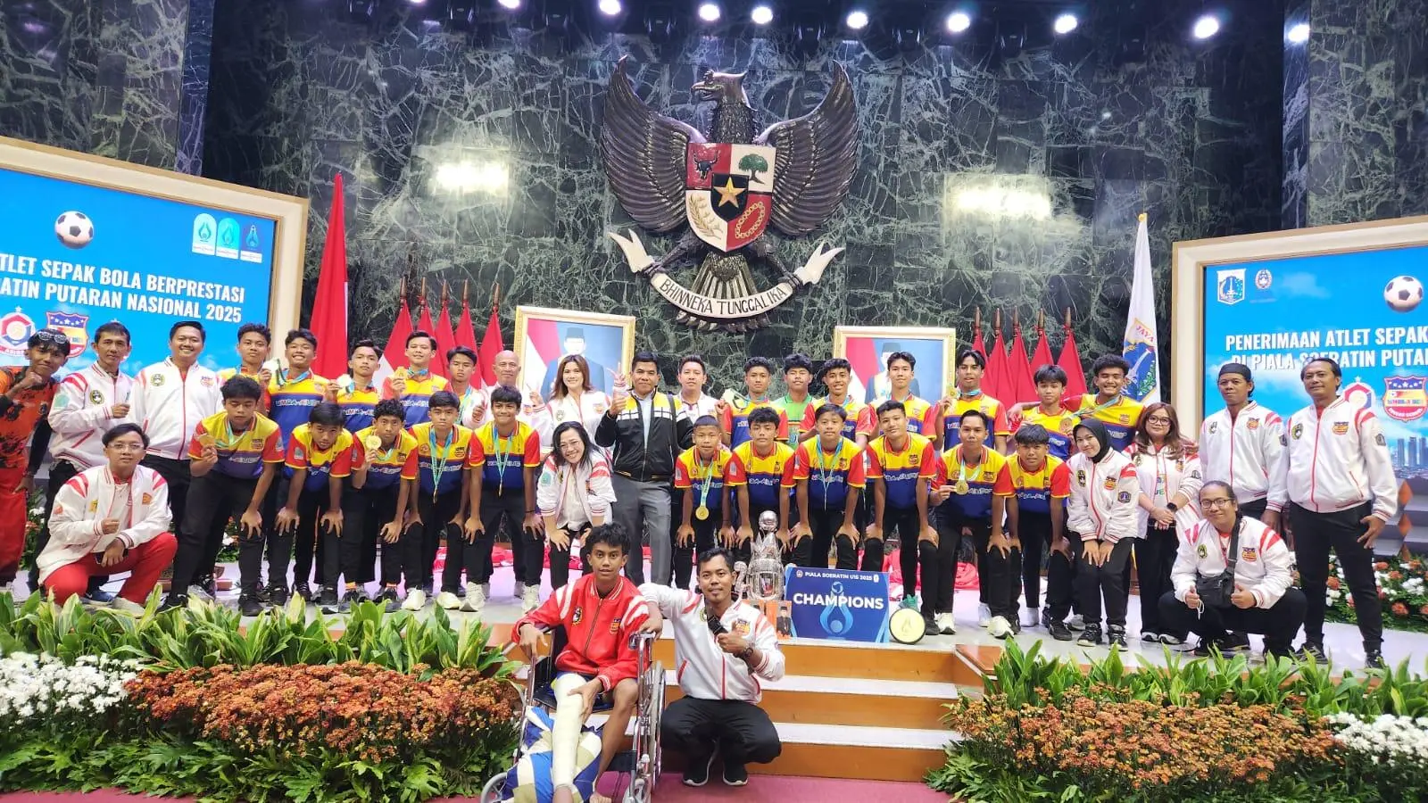 SSB Bimba AIUEO Juara Piala Soeratin, Gubernur DKI Jamin KJP Plus untuk Atlet Muda Berprestasi