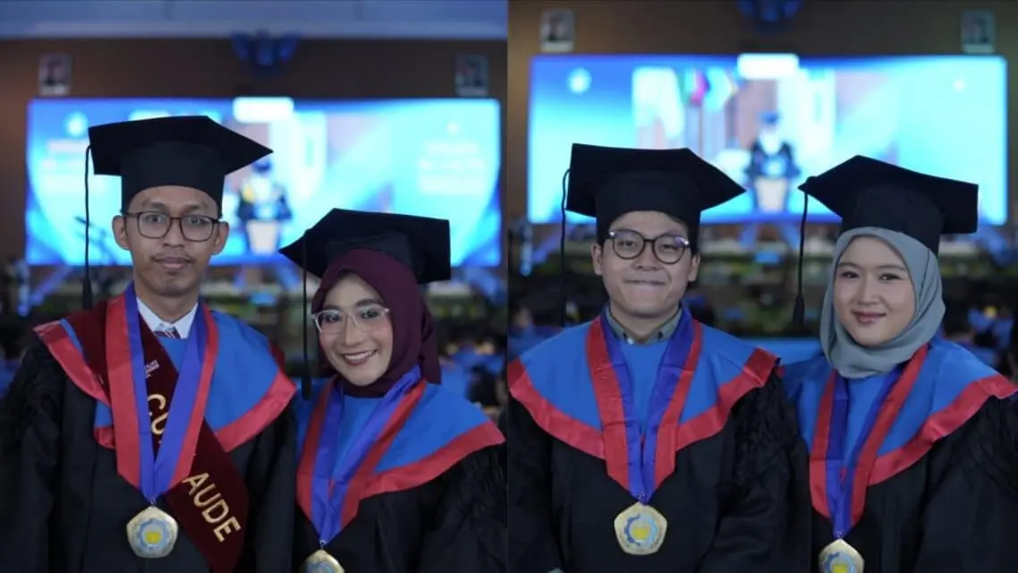 Cinta, Ilmu, dan Keteguhan: Kisah Inspiratif 2 Pasutri Wisuda Bersama di ITS