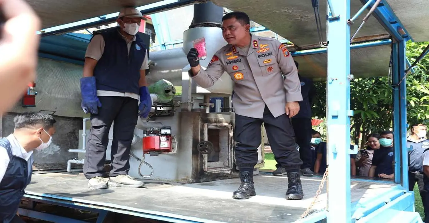 Polda Sumut dan BNN RI Musnahkan Barang Bukti Narkoba Dengan Nilai Fantastis