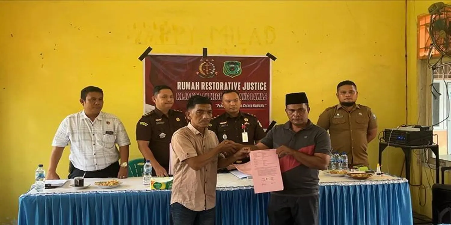 Perkara Penganiayaan di Kejari Padang Lawas Diselesaikan dengan Restorative Justice