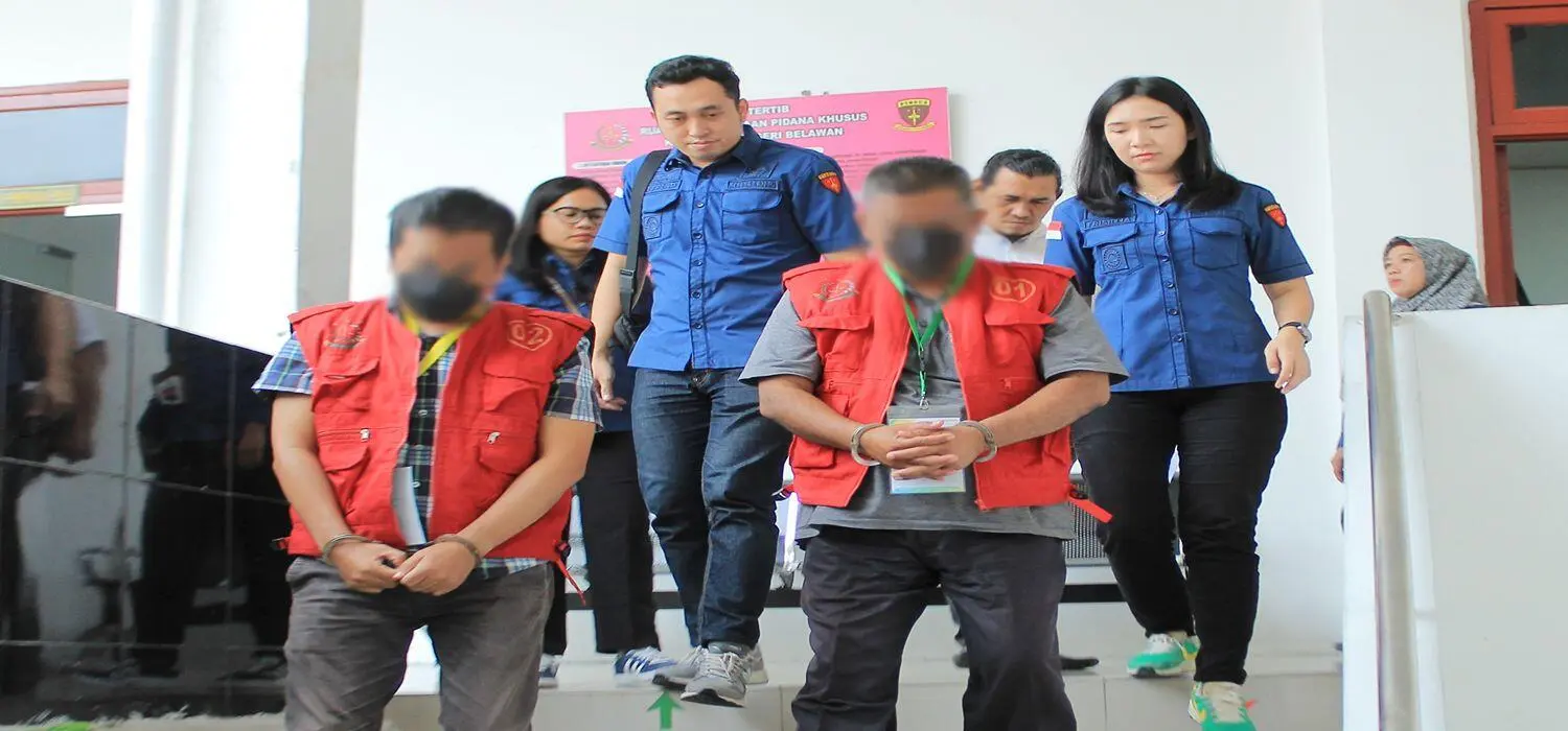 Mantan Bendahara dan Penyedia Barang SMAN 16 Medan Ditahan Kejari Belawan Terkait Korupsi Dana BOS