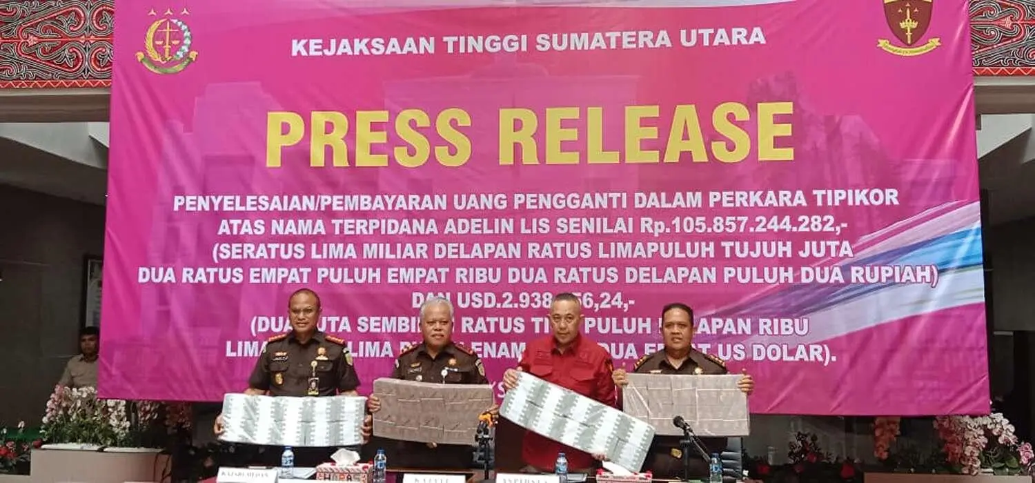 Terpidan Adelin Lis Bayar Uang Pengganti Kepada Kejaksaan Sebesar 105 Miliar