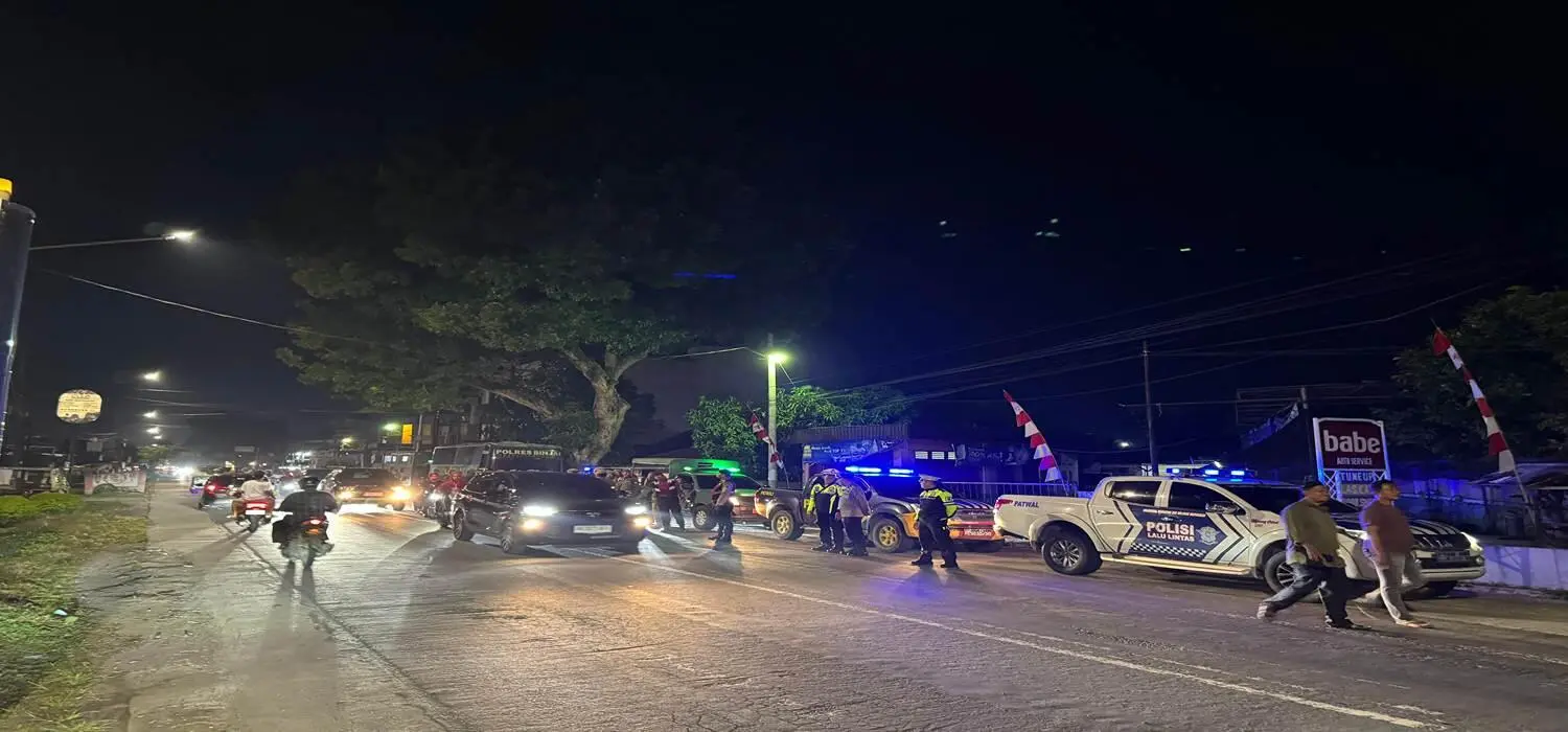 Polres Binjai Gelar Patroli Skala Besar (KRYD) Bersama TNI & Satpol PP