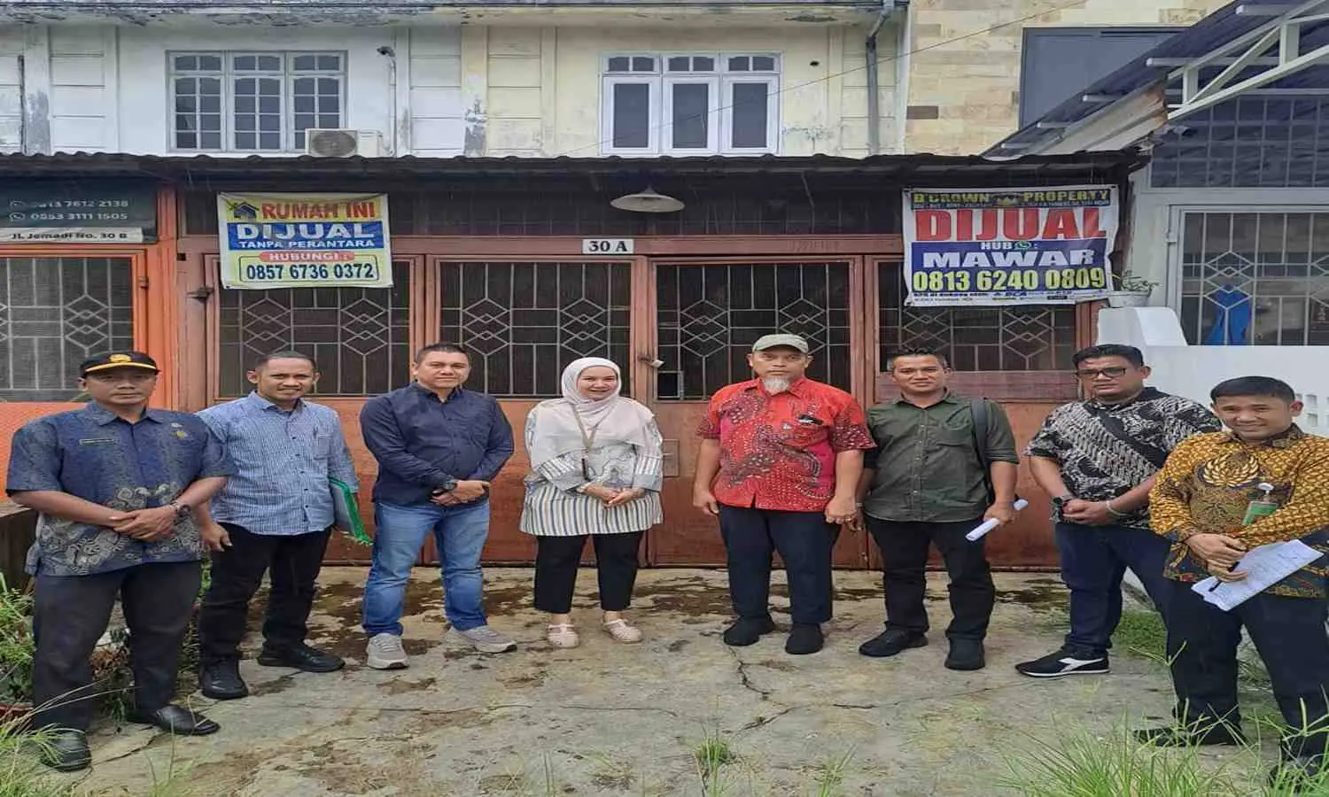 PN Medan Lakukan Constatering Terhadap Objek Eksekusi Tanah dan Ruko di Jalan Jemadi