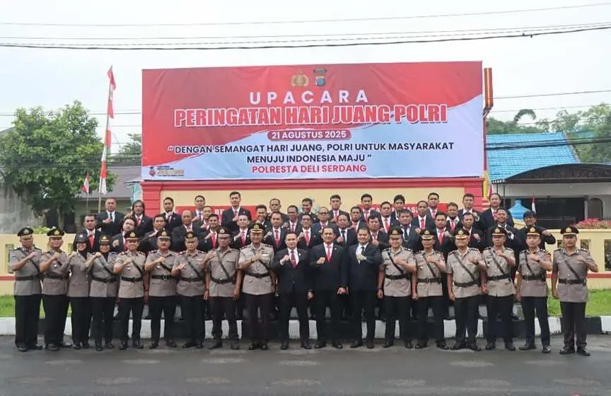 Polresta Deli Serdang Gelar Upacara Peringatan Hari Juang Polri Tahun 2025
