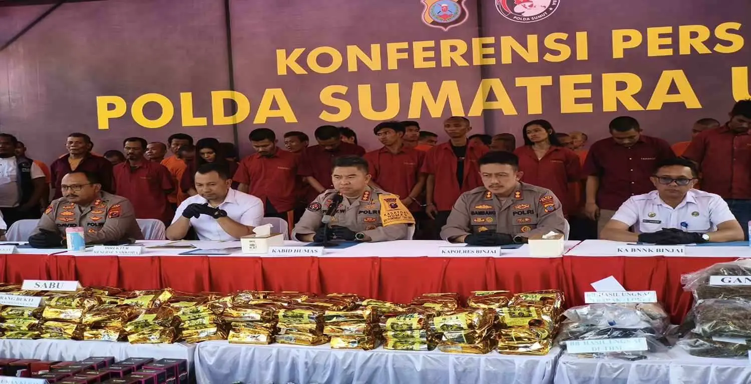 Perangi Narkoba di Sumut, 429 Kasus Terungkap, Ratusan Tersangka Dibekuk Polda Sumut 