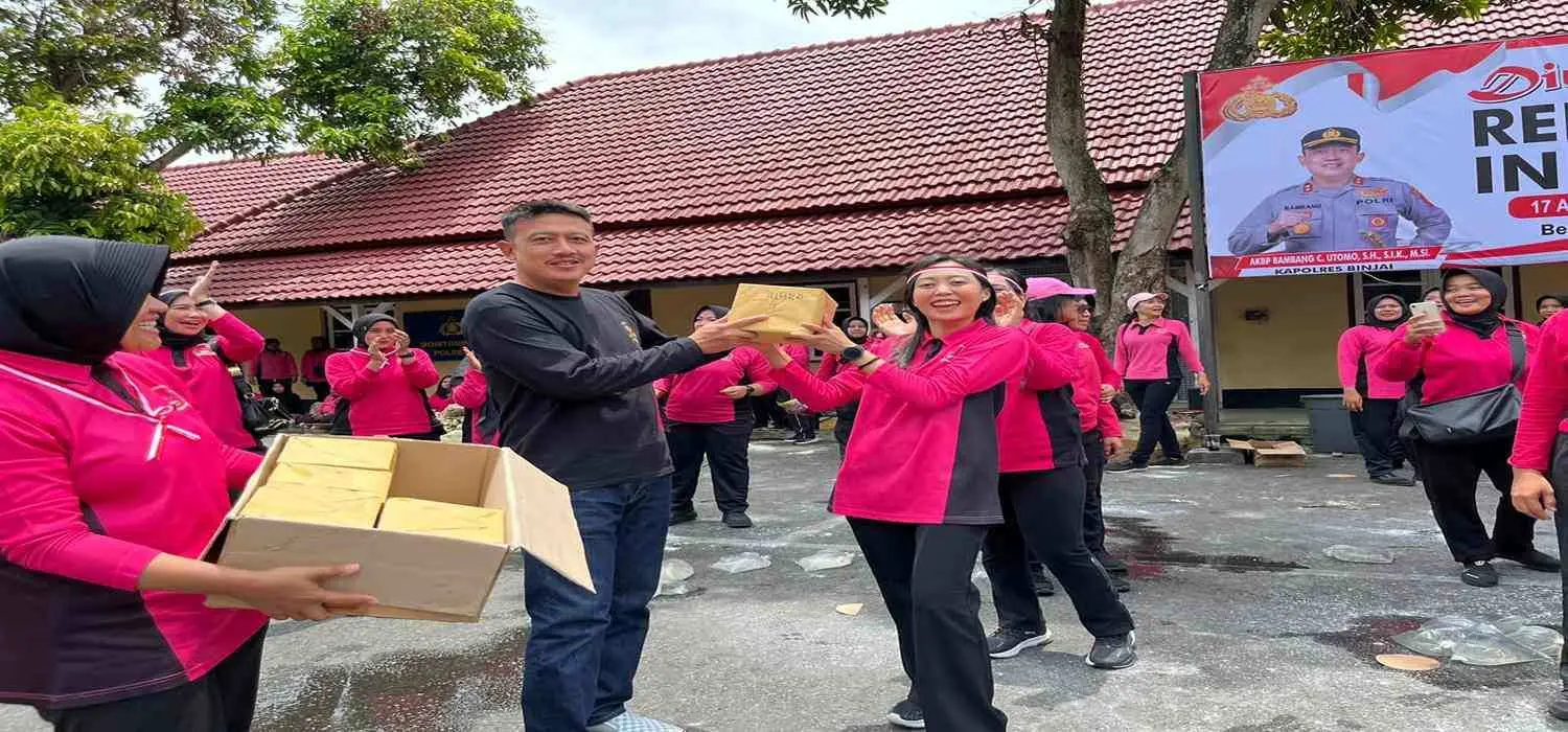 Bhayangkari Cabang Binjai Ikut Meneriahkan Hari Kemerdekaan RI Ke-80 Tahun 2025