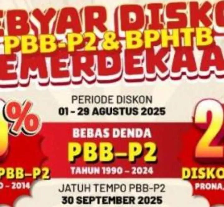 Sambut HUT ke-80 RI, Pemkot Tangerang Berikan Diskon & Bebas Denda Pajak