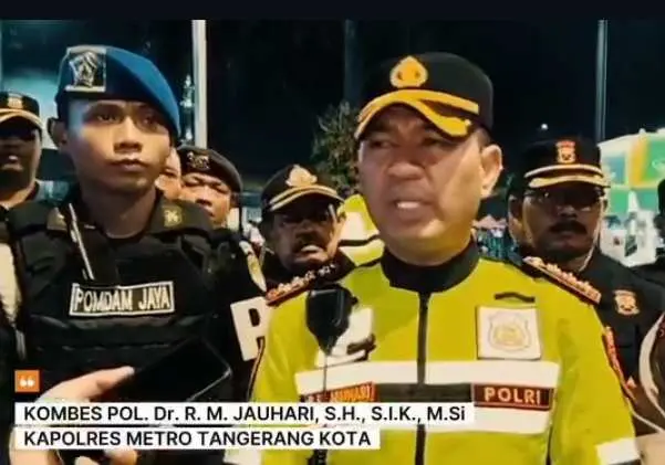 Patroli Gabungan Skala Besar Digelar di Kota Tangerang, Antisipasi Tawuran dan Kriminalitas  ‎