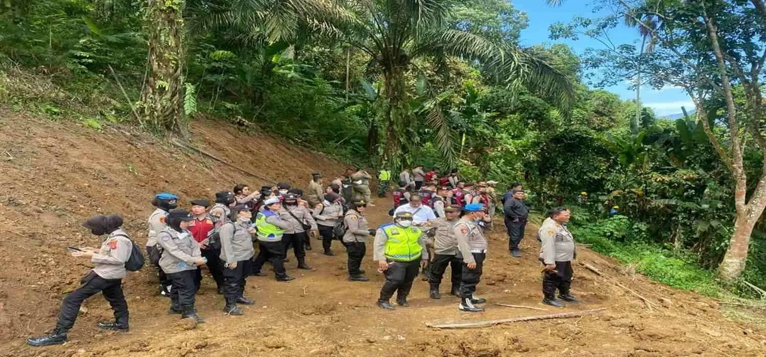 Polresta Deli Serdang Berhasil Amankan Kegiatan Eksekusi Lahan Bendungan Lau Simeme
