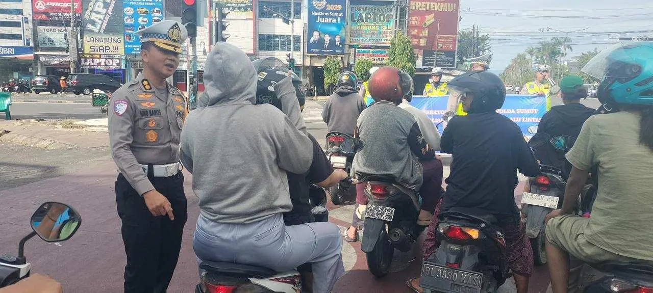 Polda Sumut tindak 1.423 pelanggaran lalu lintas hari pertama Operasi Patuh Toba 2025