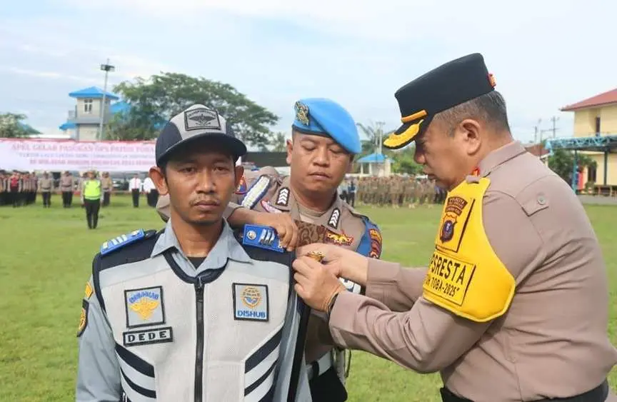 Polresta Deli Serdang Laksanakan Apel Gelar Pasukan Operasi Patuh Toba 2025