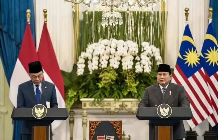 Presiden Prabowo dan PM Anwar Sepakat Perkuat Kerja Sama di Wilayah Perbatasan  ‎
