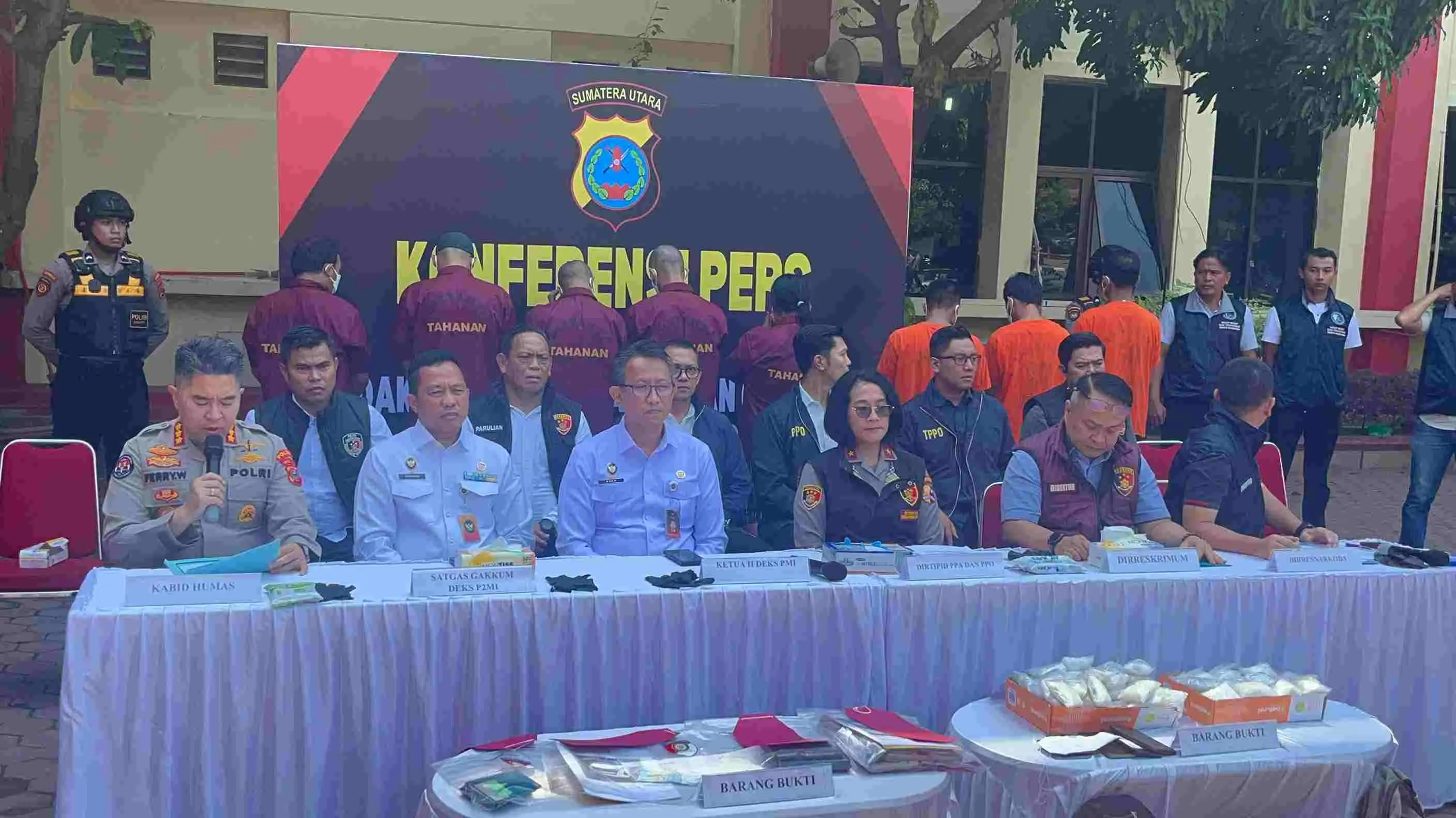 Polri Bongkar Sindikat Perdagangan Orang dan Narkoba Bermodus PMI