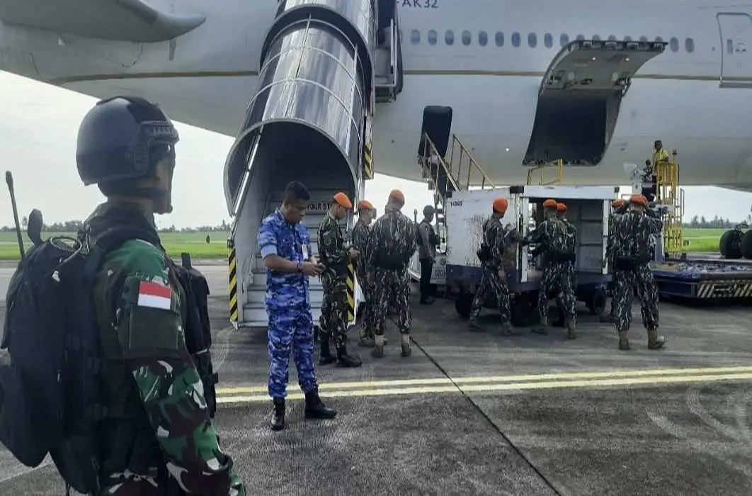 Pesawat Pengangkut 442 Jemaah Haji Diancam Bom, TNI AU Lanud Soewondo Kerahkan Kekuatan Penyelamatan Penuh