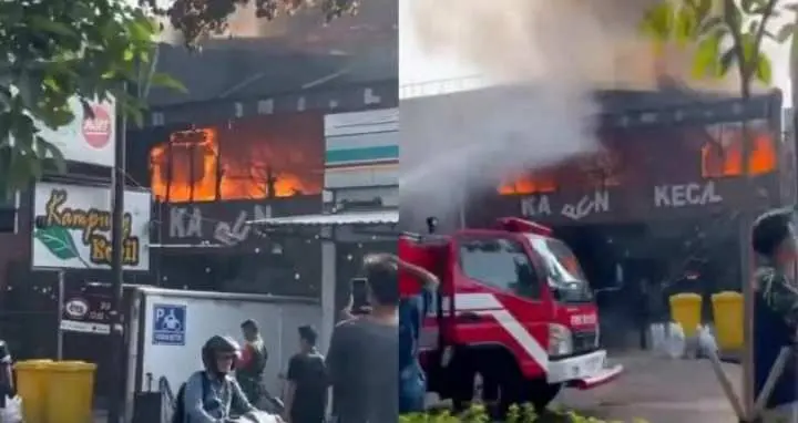Kebakaran Restoran Kampung Kecil di BSD, Dua Pegawai Alami Luka Serius  ‎