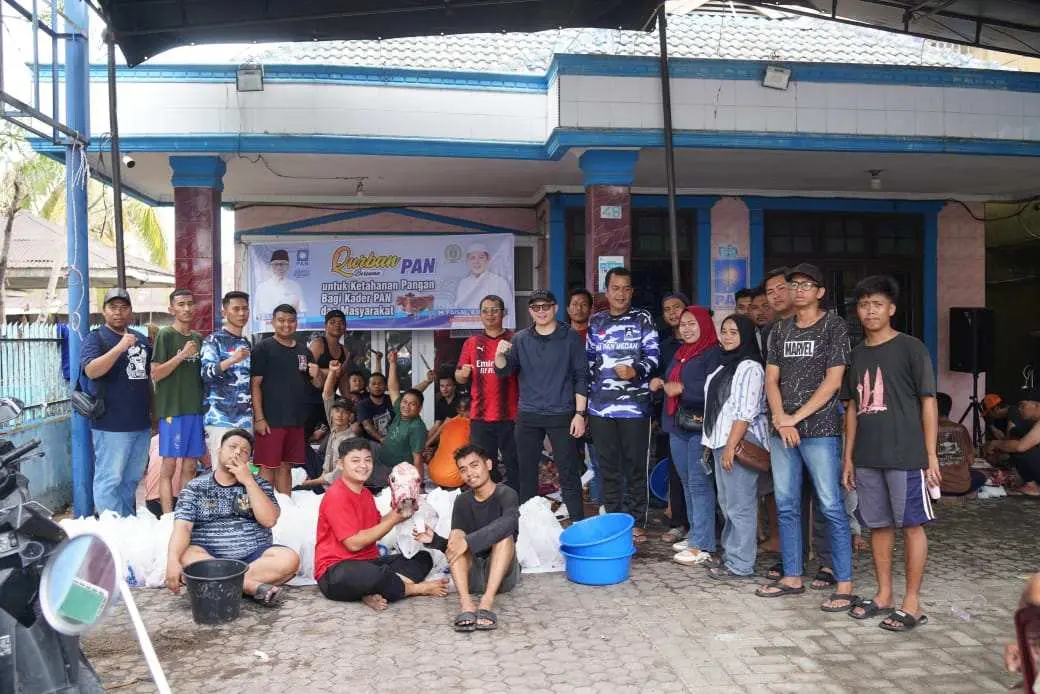 Maknai Idul Adha, DPD BM PAN Kota Medan Sembelih Hewan Qurban