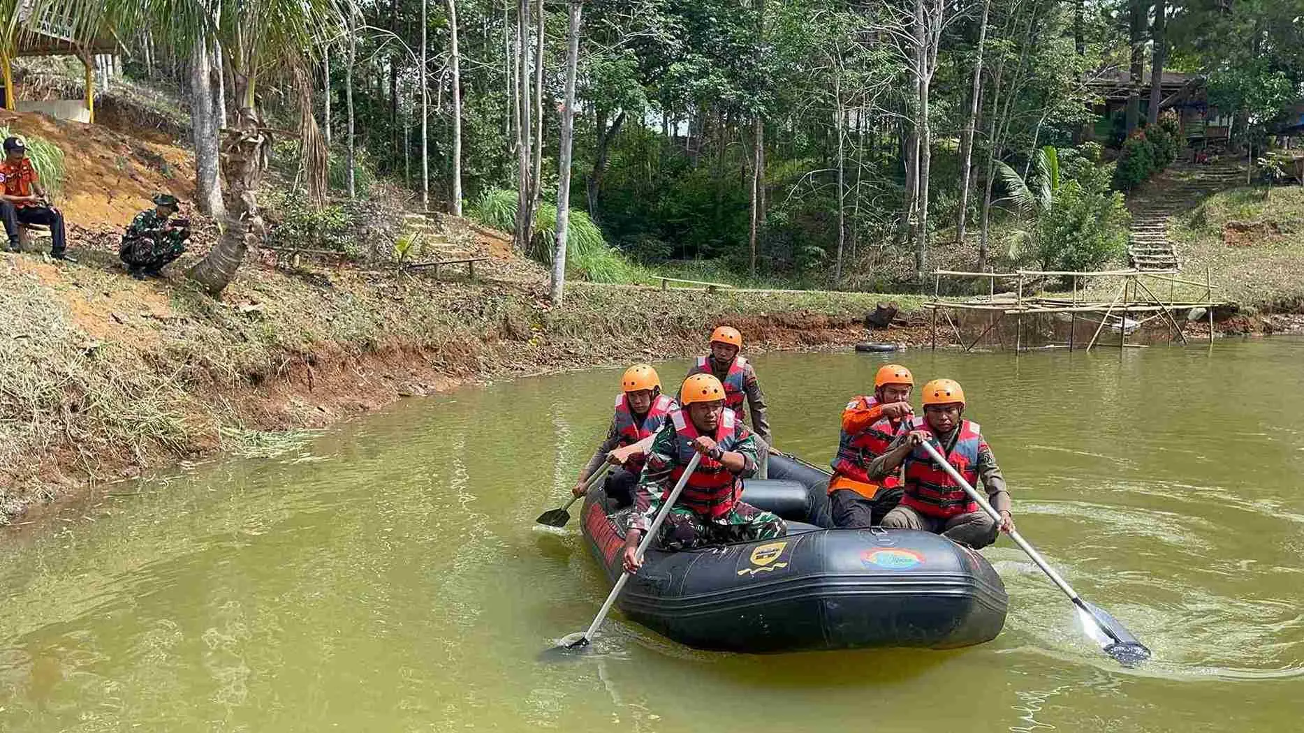 Satuan Brimob Polda Sumut Jadi Tuan Rumah Latihan Gabungan Penanggulangan Bencana Alam