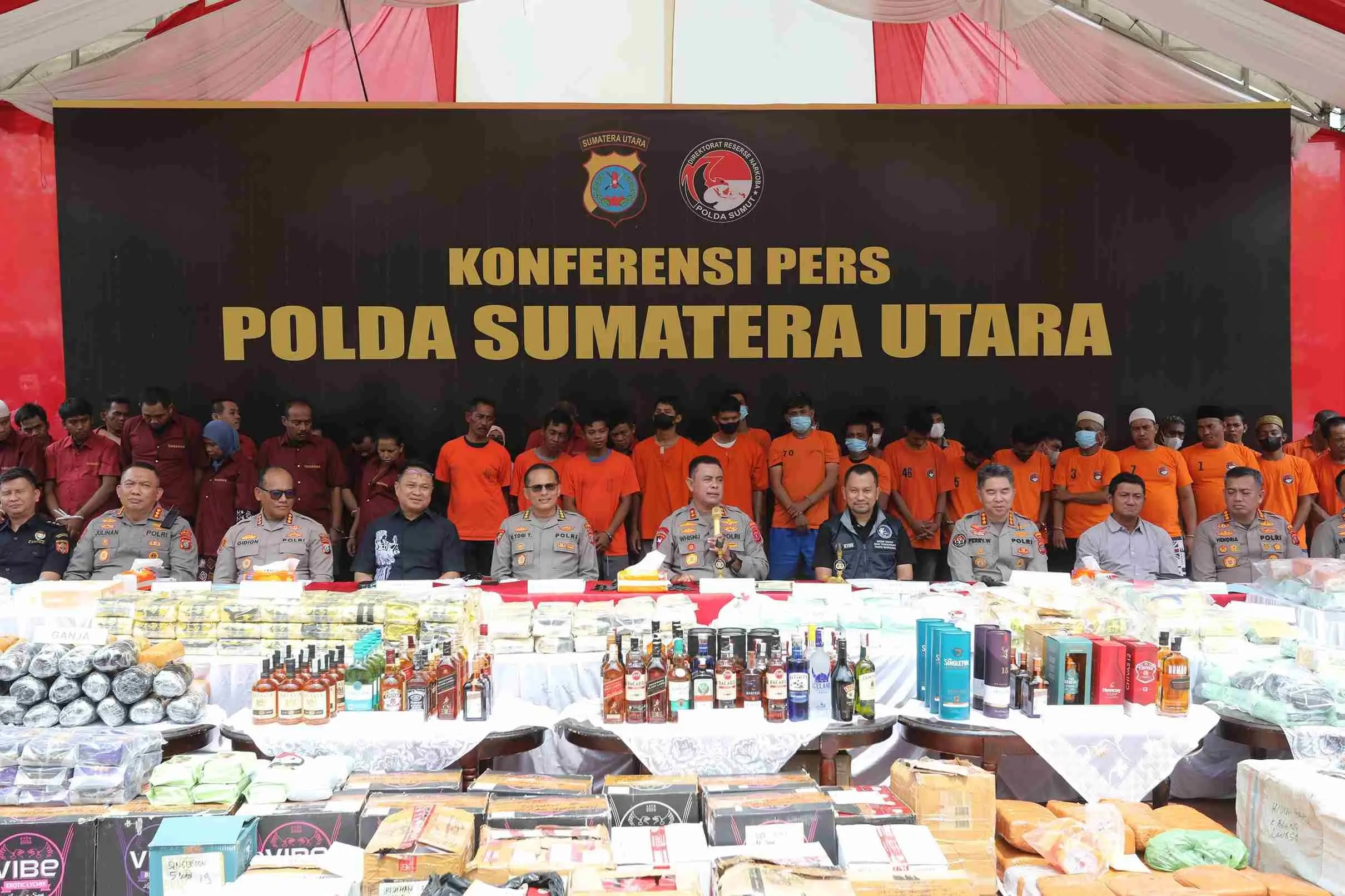 Aksi Masif Polda Sumut Berantas Narkoba, 2.373 Kasus Terungkap Sejak Awal 2025
