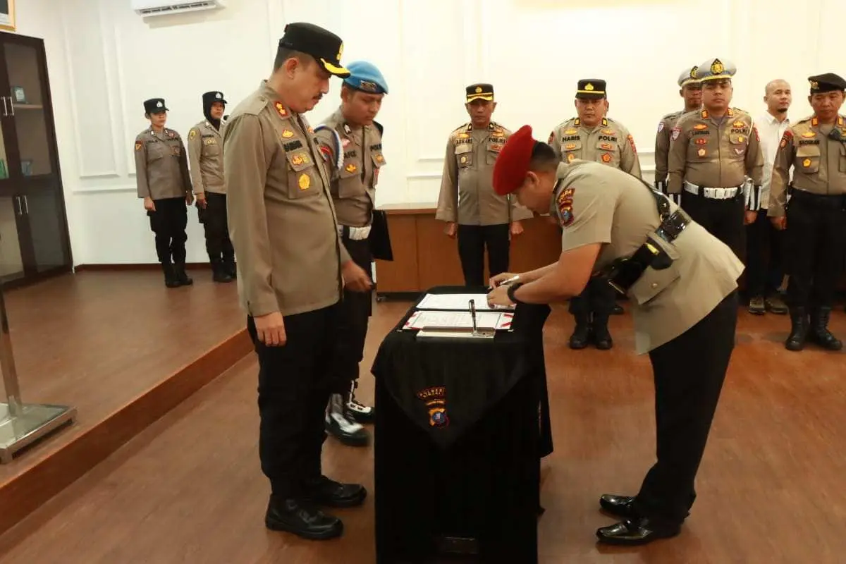 Kapolres Binjai Serah Terimakan Jabatan Kasat Reskrim Polres Binjai