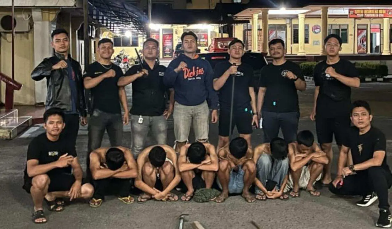 Tindaklanjuti Laporan Masyarakat Polres Pematangsiantar Amankan Enam Remaja Diduga Tawuran