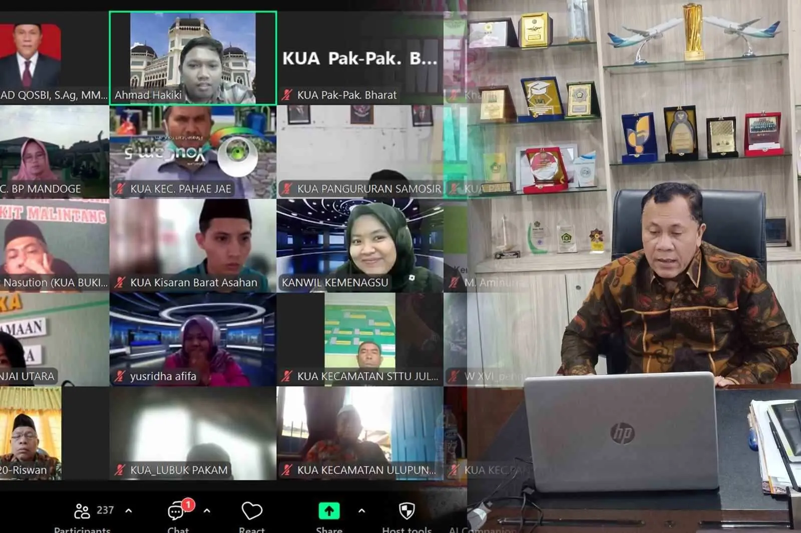 Tim HKPDatin Kanwil Kemenagsu Gelar Sosialisasi Kehumasan Satker KUA se Sumut