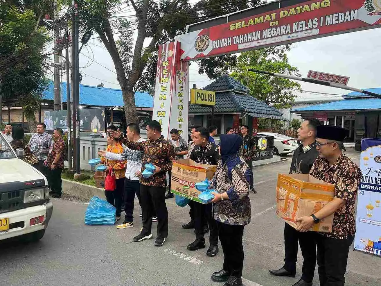 Rutan Kelas I Medan Masih Membagikan Takjil di Ahir Ramadhan
