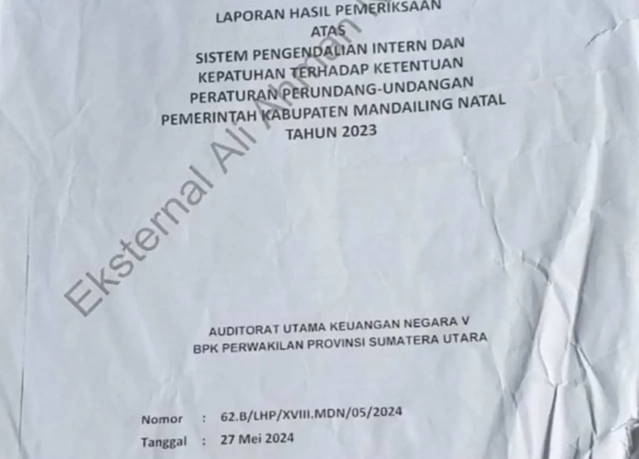 BPK Temukan Sembilan Paket Pekerjaan di Madina Tidak Sesuai Ketentuan