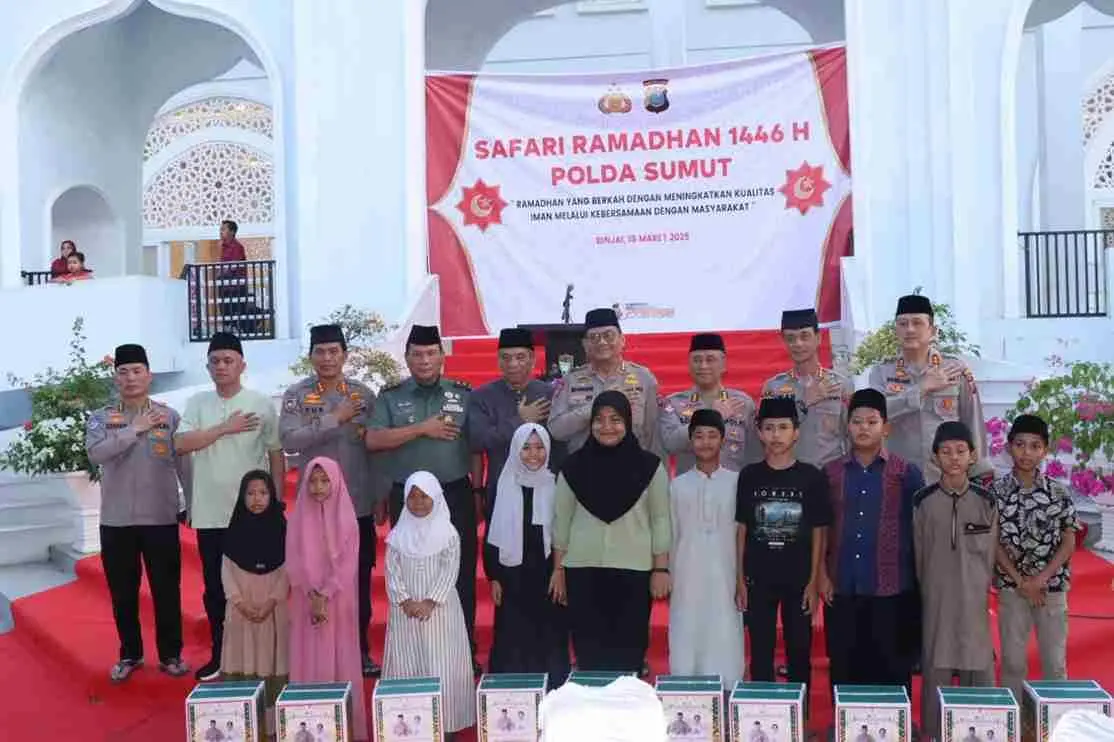Tim Safari Ramadan Polda Sumut Tiba di Wilayah Hukum Polres Binjai