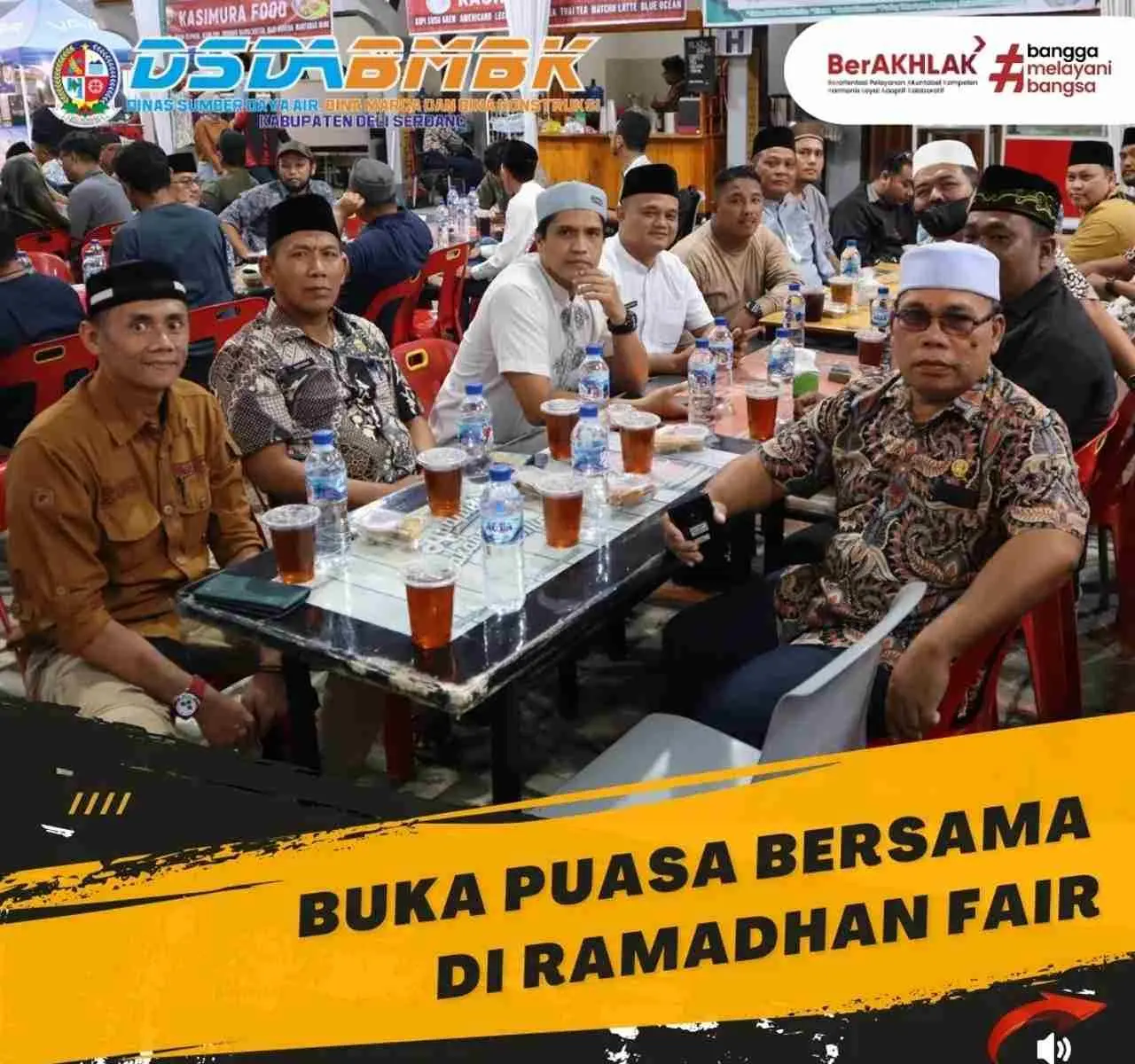 Demi Menjalin Keakraban Keluarga Besar Dinas SDABMBK Deliserdang Gelar Buka Puasa Bersama 