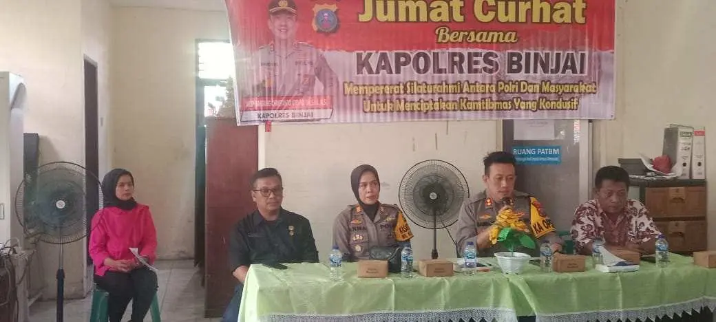 Berbagi Informasi Melalui Jumat Curhat Bersama Kapolres Binjai