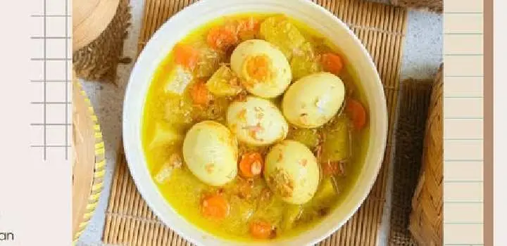 Mudah Bikinnya! Bisa Jadi Menu Andalan Sahur yang Sat Set, Inilah Resep Gulai Telur Wortel Kentang yang Super Enak