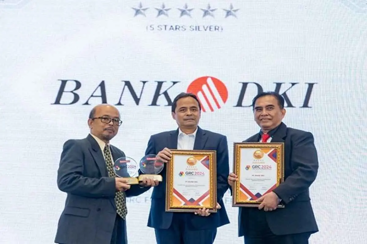 Bank DKI Diganjar Tiga Penghargaan di Ajang GRC & Performance Excellence Award 2024