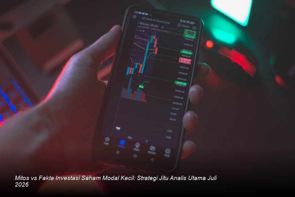 Visualisasi grafik saham berwarna hijau cerah yang menunjukkan tren kenaikan stabil di layar monitor bursa saham modern.